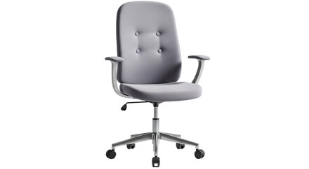 Isolated Grey Office Chair