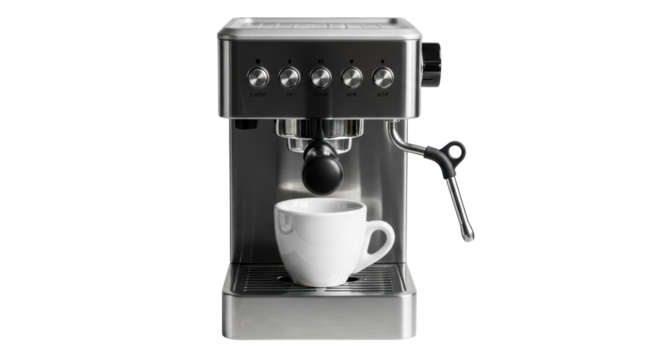 Isolated Espresso Coffee Machine