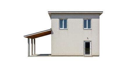 Isolated Modern House Exterior