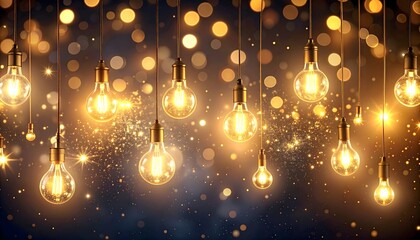 there are many light bulbs hanging from the ceiling of this room