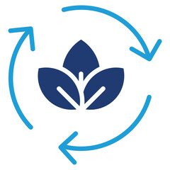 Obraz premium Regenerative Design glyph color icon