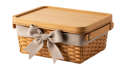 Isolated Picnic Basket
