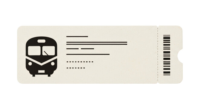 Isolated Train Ticket