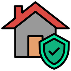 Smart Lock outline mixed icon