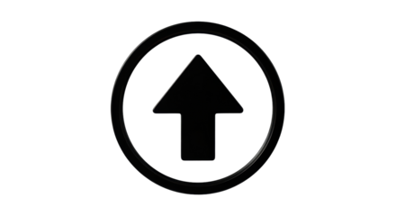Isolated Up Arrow Circle