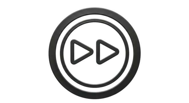 Isolated Fast Forward Button