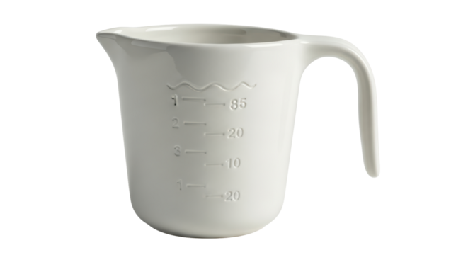 Isolated Measuring Cup