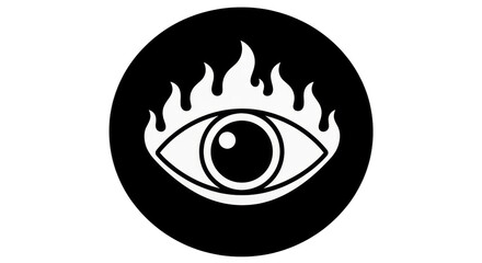 Isolated Eye black cirkle