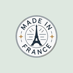 Made in France Eiffel Tower Badge