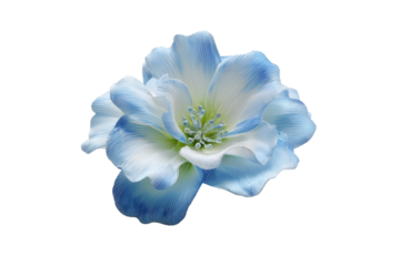 Blue and White Artificial Flower Decorative Costume Component