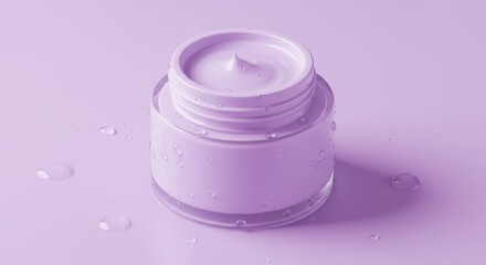 Lavender Cream Jar for Moisturizing: Luxurious, Clean, Fresh Look