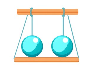 Balance Scale Symbol: Precision in Measurement and Justice Vector Illustration &ndash; Minimalist Aquamarine Design for Business and Education