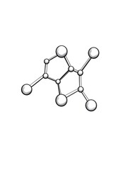 <Comprehensive Molecule Illustration: Exploring Chemical Structures and Bonds in Science Education>