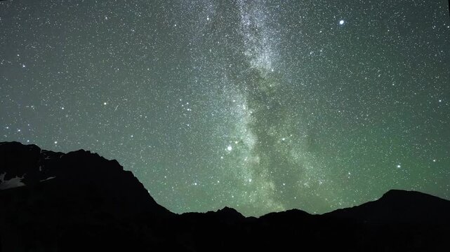 Astrophotography timelapse near Seward Alaska and Exit Glacier, 8 second video