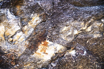 デザイン的な岩肌の模様