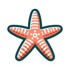 Fototapeta premium starfish illustration design