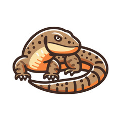 
monitor lizard illustration design