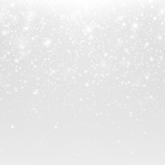 Falling snowflakes and icy sprays create a magical winter shimmer with festive light.