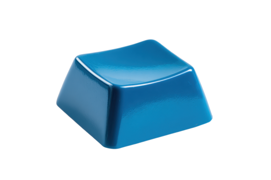 Blue Function Keycap Isolated on Transparent Background