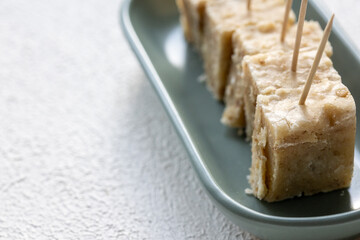 Burdur-Style Walnut Marzipan Sweet Traditional Turkish Nut Dessert