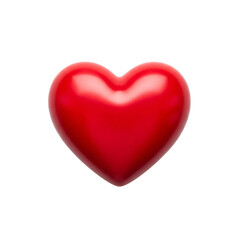 Radiant red heart, perfect for Valentine's Day promotions and expressing love, ideal for romantic designs and heartfelt messages, full of passion and warmth