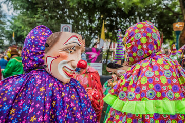 Danzantes en la Fiesta Patronal de San Jerónimo en Coatepec, Veracruz.