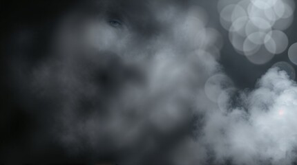 volumetric lighting, blurred bokeh effect, greyish paintbrushed background with greys, sharp subject focus, soft background, visible light beams through dust or fog