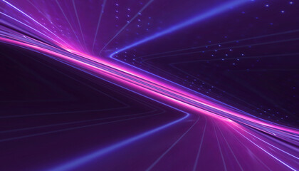 Abstract futuristic neon background, glow, light reflection.