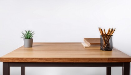 desk on a white background