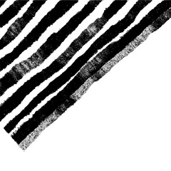 Abstract black and white striped pattern background design for digital art and modern textile prints texture effect