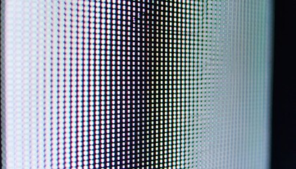 Closeup View of a Colorful Pixel Grid Screen Texture