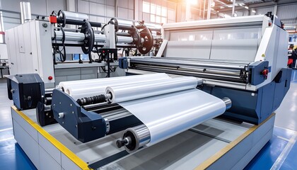 Industrial machinery for manufacturing plastic film