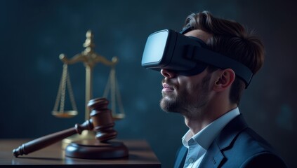 Digital Justice: The Legal System and Virtual Worlds. Suitable for use in content related to cyber law, online behavior regulation, intellectual property in the metaverse