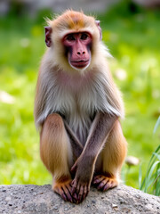 Fototapeta premium Barbary macaque (Macaca sylvanus)