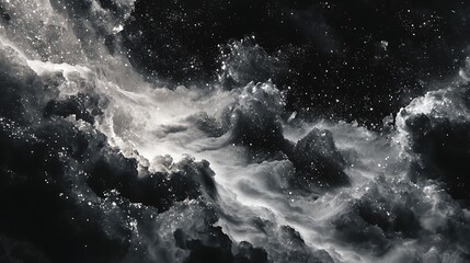 Explore the stunning black and white galaxy nebula space background wallpaper for desktop and mobile phones