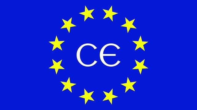 CIRCLE OF STARS OF THE EUROPEAN UNION ANIMATION