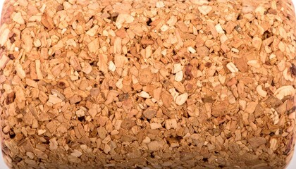 Warm Tan Cork Texture Macro Granules Background