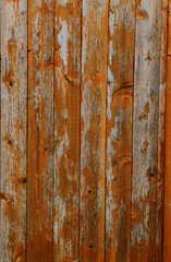 Worn wooden fence
