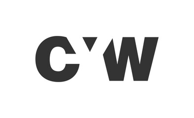 CYW logo design. Initial letter C Y W bold font style for tech startups, consulting, corporate branding. Creative company name, headlines typography identity, trendy logotype.
