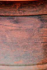 Textured terracotta pot