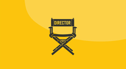 Directors Chair Illustration.
