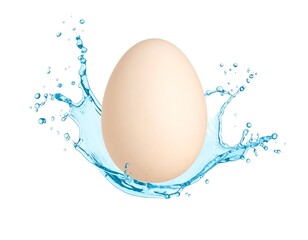 Egg in a water splash