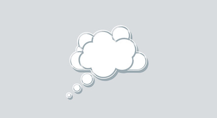 Thought Bubble Illustration.