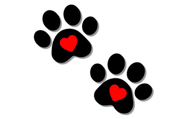 Paw prints icon 