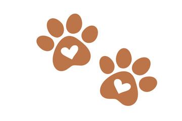 Paw prints, dog paw print, cat paw prints  © NadeAnamta