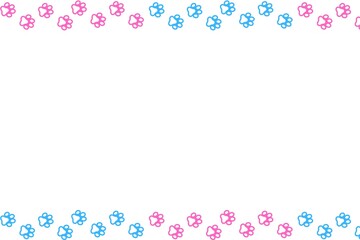 frame with paw prints 