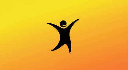 Happy Person Silhouette.