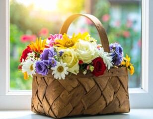 basket of flowers