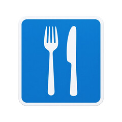 Restaurant or food service area sign