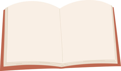 Open Book with Blank Pages